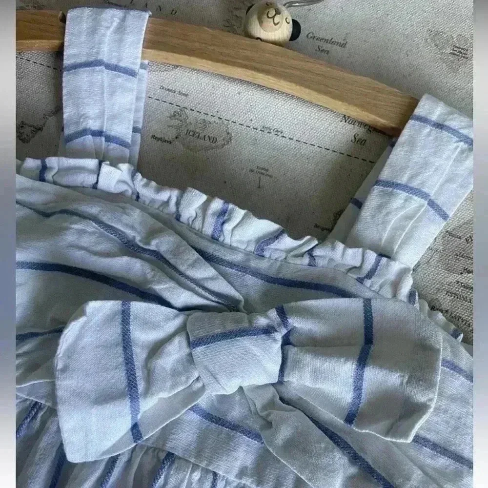 Tartine et Chocolat 5A Linen Sundress - Picture 3 of 12